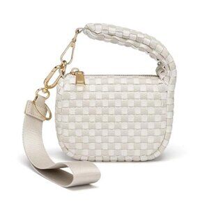 Women's Cute Mini Quilted Wristlet Gift Pouch Puffer Evening Bag